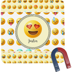 Emojis Square Fridge Magnet (Personalized)