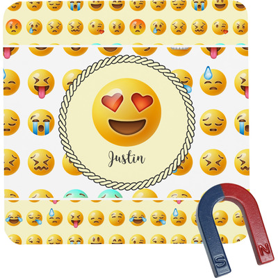 Emojis Square Fridge Magnet (Personalized)