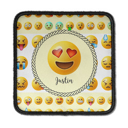Emojis Iron On Square Patch w/ Name or Text