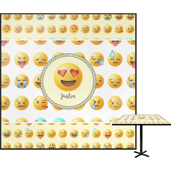 Custom Emojis Square Table Top - 24" (Personalized)