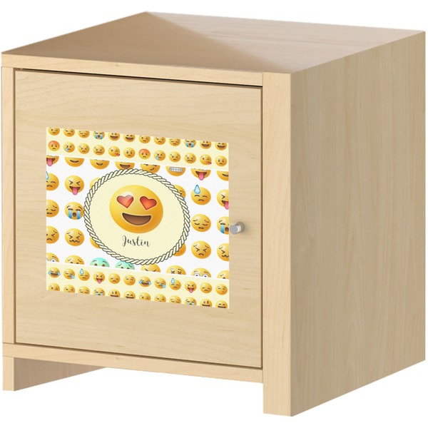 Emojis Square Wall Decal on Wooden Cabinet