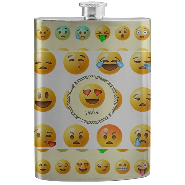 Custom Emojis Stainless Steel Flask (Personalized)