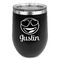 Emojis Stemless Stainless Steel Wine Tumbler - Black - Double Sided (Personalized)