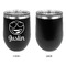 Emojis Stainless Wine Tumblers - Black - Single Sided - Approval