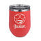 Emojis Stainless Wine Tumblers - Coral - Single Sided - Front