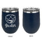 Emojis Stainless Wine Tumblers - Navy - Single Sided - Approval