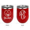 Emojis Stainless Wine Tumblers - Red - Double Sided - Approval