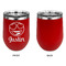 Emojis Stainless Wine Tumblers - Red - Single Sided - Approval