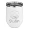 Emojis Stemless Stainless Steel Wine Tumbler - White - Single Sided (Personalized)
