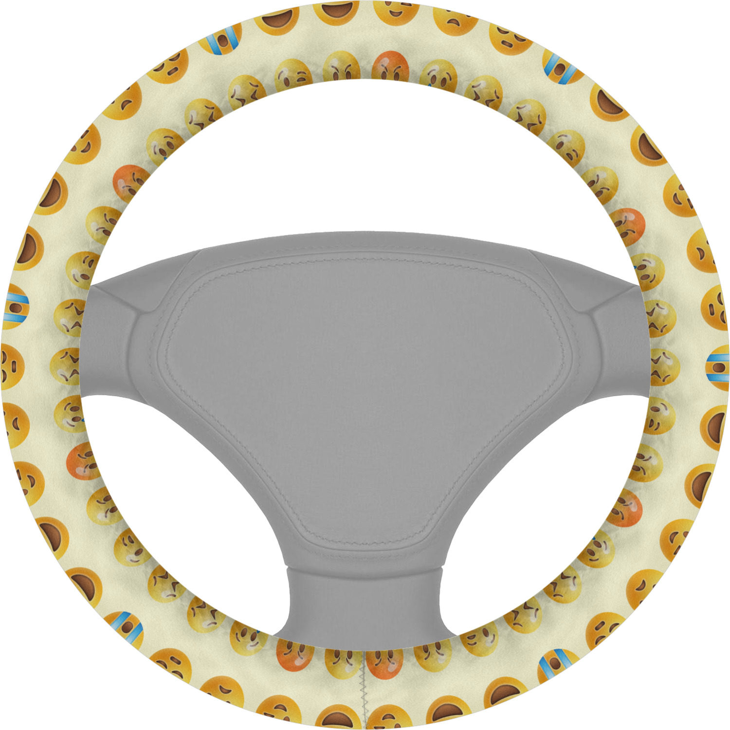 Custom Emojis Steering Wheel Cover YouCustomizeIt