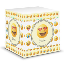 Emojis Sticky Note Cube w/ Name or Text