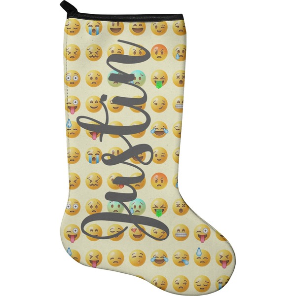 Custom Emojis Holiday Stocking - Neoprene (Personalized)