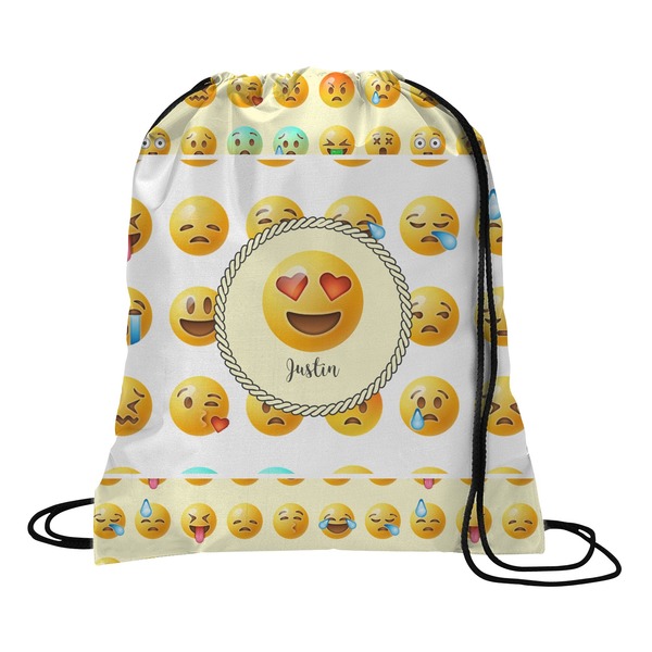 Custom Emojis Drawstring Backpack - Large (Personalized)