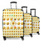 Emojis 3 Piece Luggage Set - 20" Carry On, 24" Medium Checked, 28" Large Checked (Personalized)