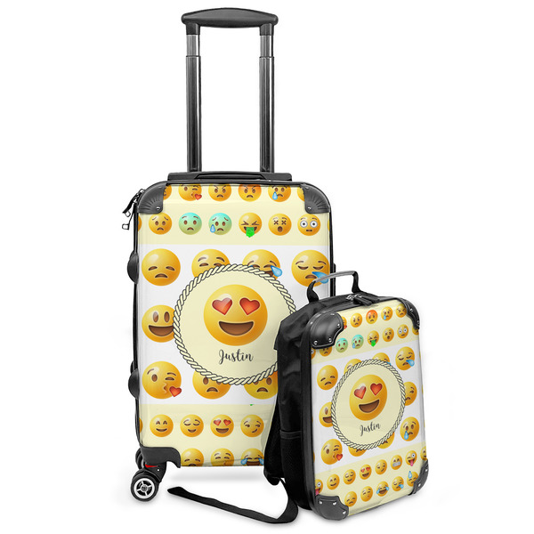 Custom Emojis Kids 2-Piece Luggage Set - Suitcase & Backpack (Personalized)