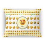 Emojis Rectangular Throw Pillow Case (Personalized)