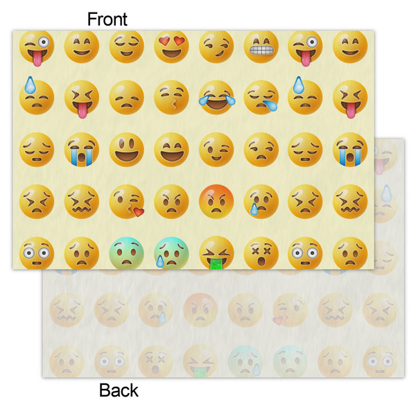 Emojis Tissue Paper - Heavyweight - Small - Front & Back