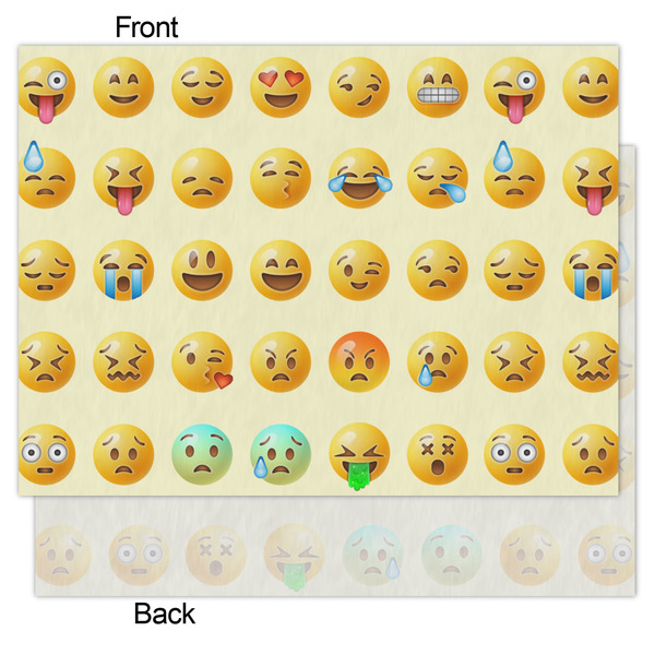 Emojis Tissue Paper - Lightweight - Medium - Front & Back