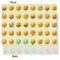 Emojis Tissue Paper - Lightweight - Medium - Front & Back