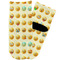 Emojis Toddler Ankle Socks - Single Pair - Front and Back