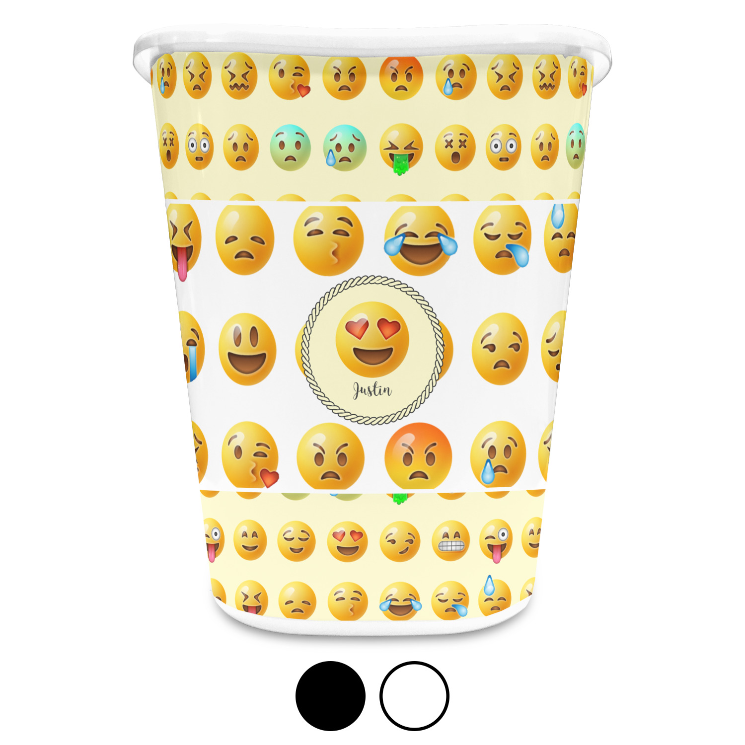 Emojis Waste Basket (Personalized) YouCustomizeIt