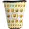 Emojis Waste Basket - Single Sided (Black) (Personalized)