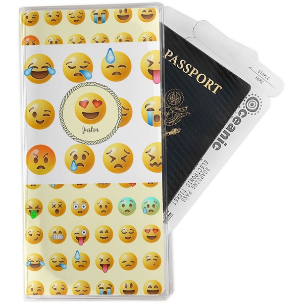 Custom Emojis Travel Document Holder