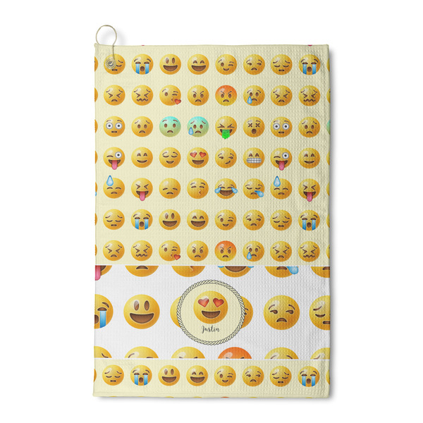 Custom Emojis Waffle Weave Golf Towel (Personalized)