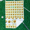 Emojis Waffle Weave Golf Towel - In Context