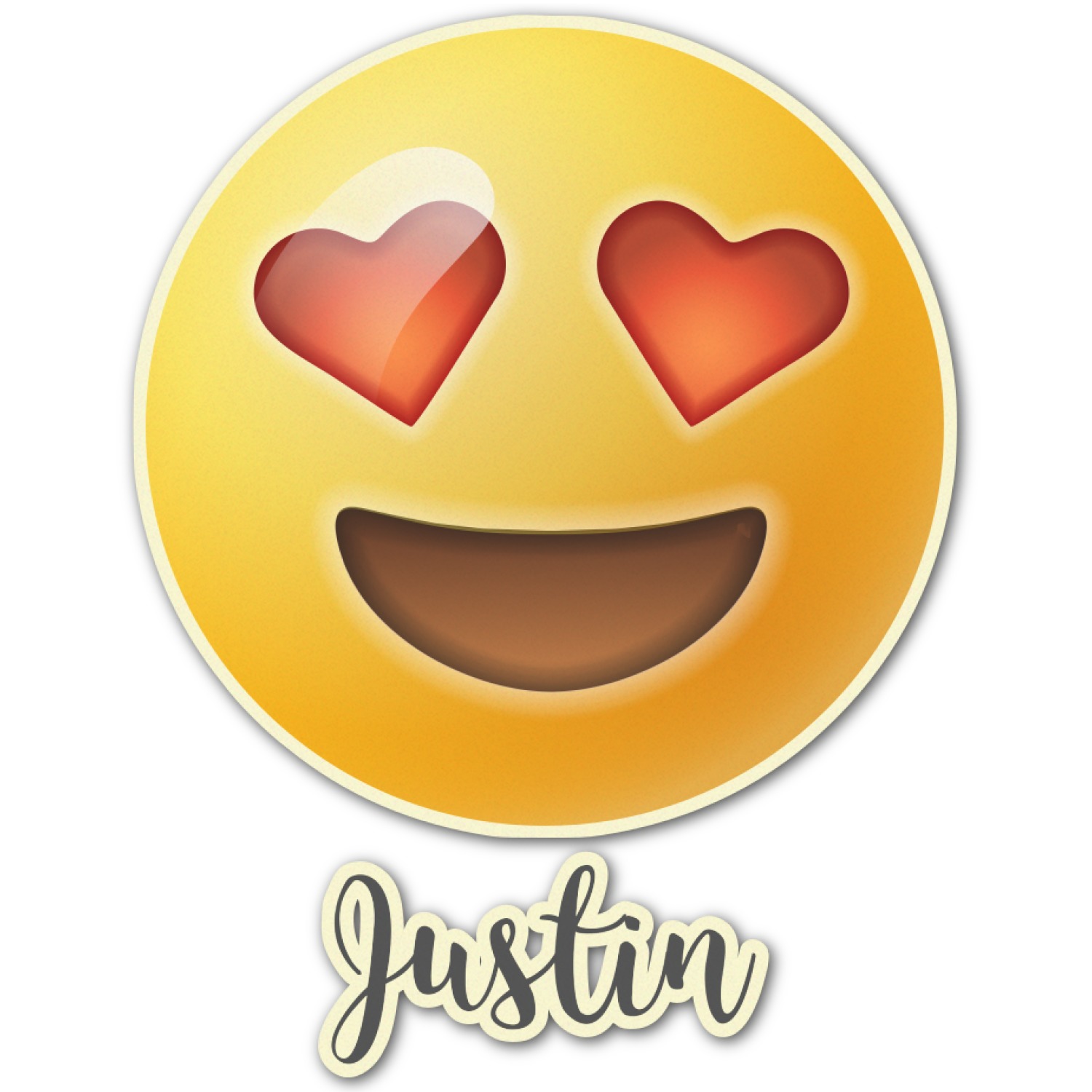 tongue out in love emoji decal