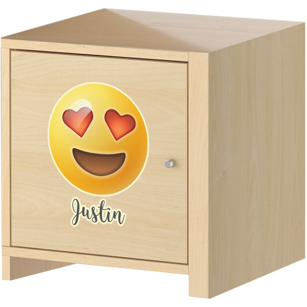 Emojis Wall Graphic on Wooden Cabinet