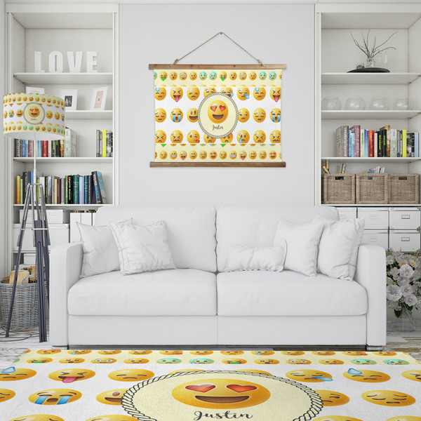Emojis Wall Hanging Tapestry - IN CONTEXT
