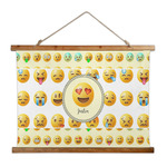 Emojis Wall Hanging Tapestry - Wide (Personalized)
