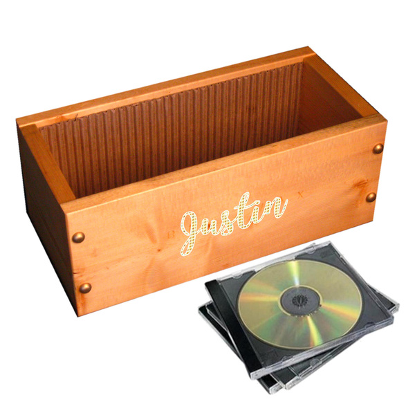 Emojis Wall Name Decal on Wooden Storage Chest