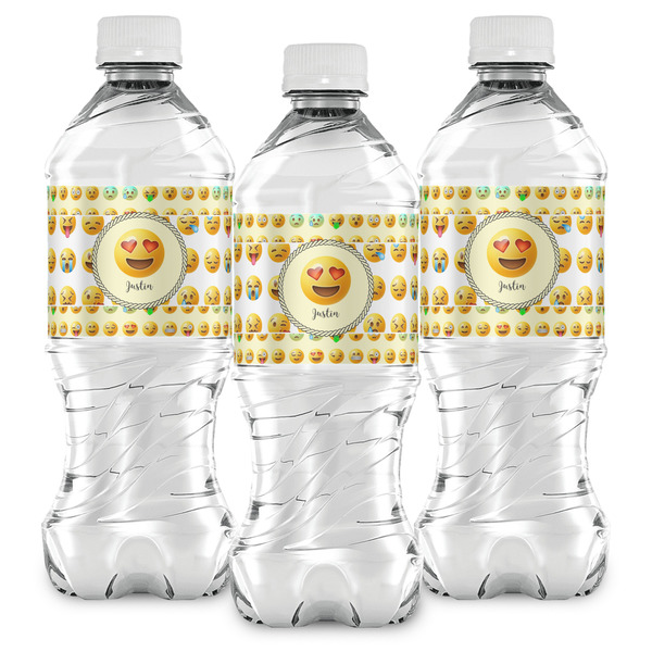 Emojis Water Bottle Labels - Front View