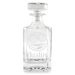 Emojis Whiskey Decanter - 26 oz Square (Personalized)