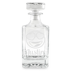 Emojis Whiskey Decanter - 26 oz Square (Personalized)