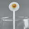 Emojis White Plastic 5.5" Stir Stick - Round - Main