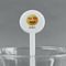 Emojis White Plastic 7" Stir Stick - Round - Main