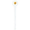 Emojis White Plastic 7" Stir Stick - Round - Single Stick