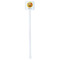 Emojis White Plastic Stir Stick - Single Sided - Square - Single Stick