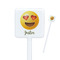 Emojis Square Plastic Stir Sticks (Personalized)