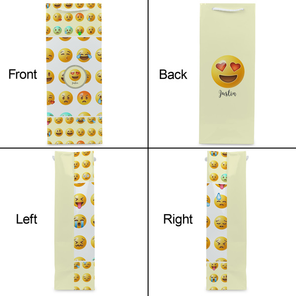 Emojis Wine Gift Bag - Gloss - Approval