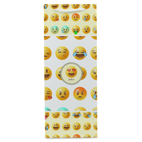 Emojis Wine Gift Bag - Gloss - Front