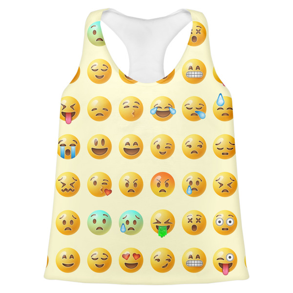 Custom Emojis Womens Racerback Tank Top - Medium