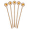 Emojis Wooden 6" Stir Stick - Round - Fan View