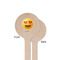 Emojis Wooden 6" Stir Stick - Round - Single Sided - Front & Back