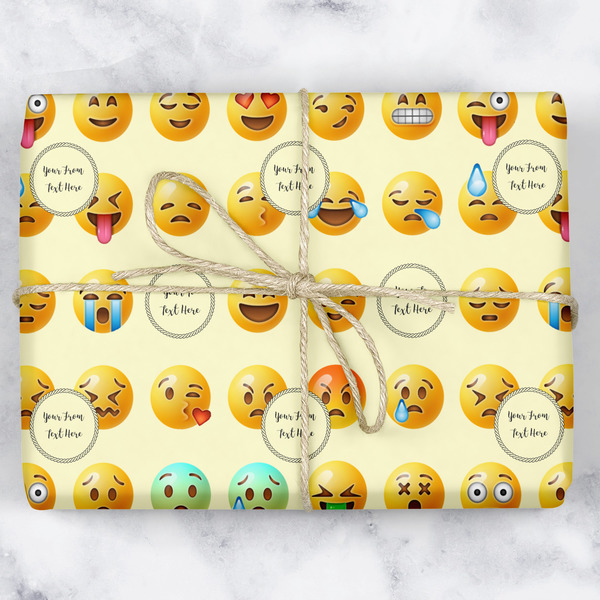 Custom Emojis Wrapping Paper (Personalized)