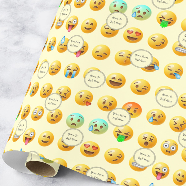 Custom Emojis Wrapping Paper Roll - Large (Personalized)