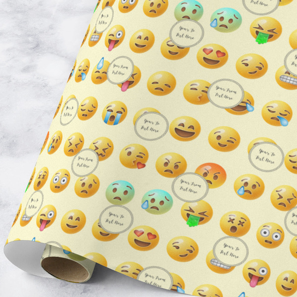 Custom Emojis Wrapping Paper Roll - Large - Matte (Personalized)
